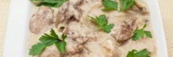 печень в сливках в мультиварке