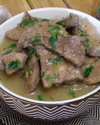 Печень в сметане