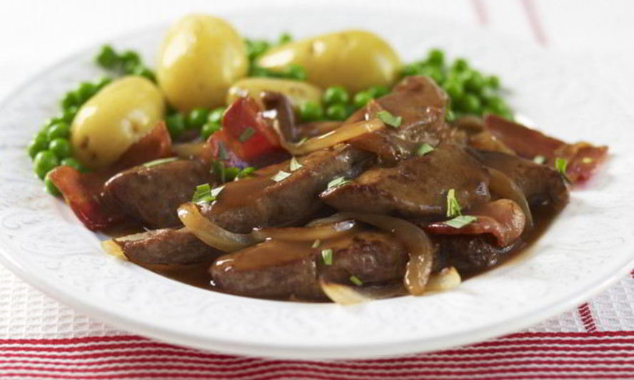 Рецепт печени в соусе