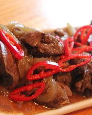 Печень в воке