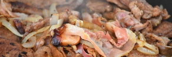 печень жареная с белыми грибами