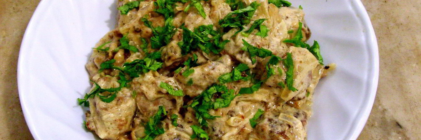 Печенка в сметане