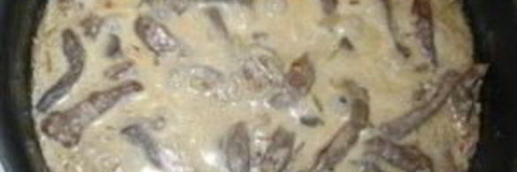 печенка в сметане