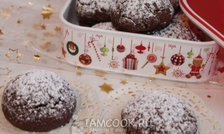 Рецепт шоколадного печенья с начинкой
