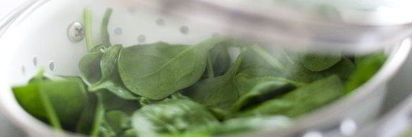 телячья печень со шпинатом