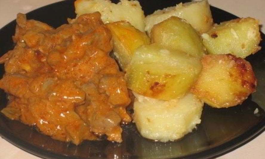 Рецепт телячьей печени в кисло-сладком соусе