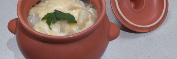 пельмени в горшочках