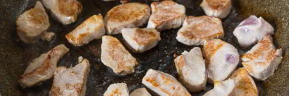 быстрый плов со свининой и фасолью