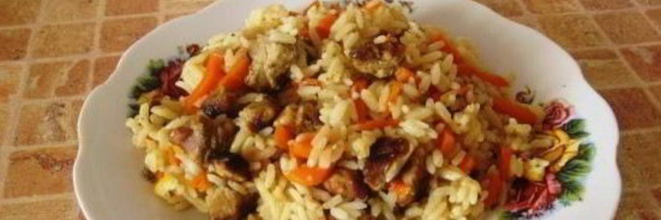 Домашний плов со свининой