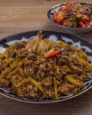 Ферганский плов с ачик-чучуком