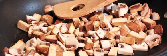 овощная паэлья с грибами