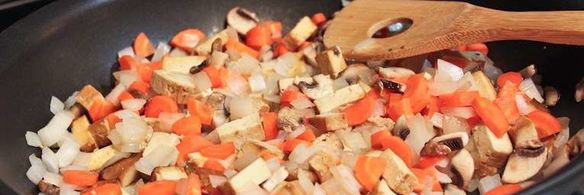 овощная паэлья с грибами