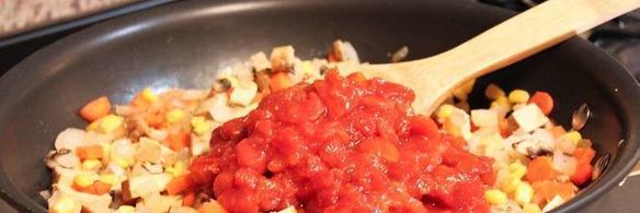 овощная паэлья с грибами