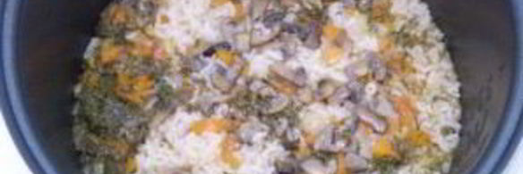 овощной плов с грибами