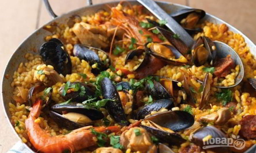 Рецепт паэльи классической