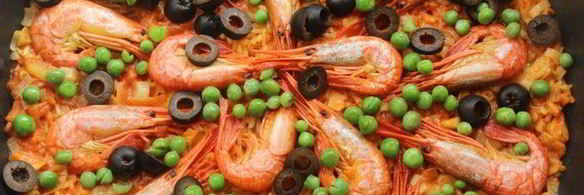 паэлья с креветками