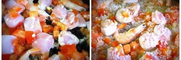 паэлья с курицей и морепродуктами