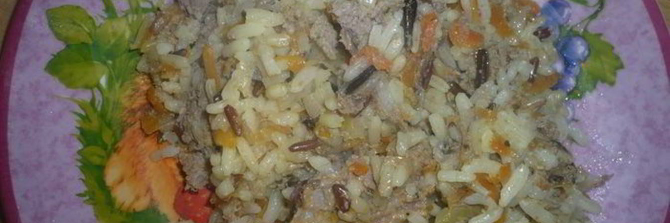 Плов 4 риса с фаршем из индейки