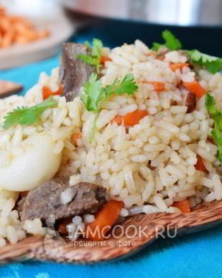 Плов из баранины в мультиварке