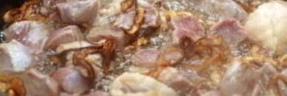 плов из бурого риса со свининой