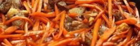 плов из бурого риса со свининой