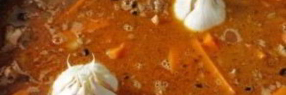 плов из бурого риса со свининой