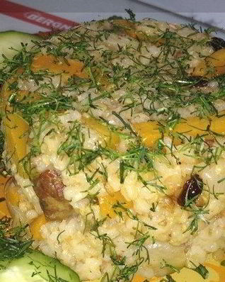 Плов из бурого риса