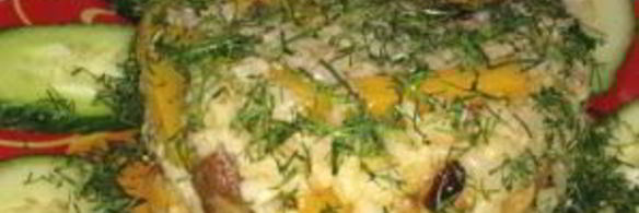 плов из бурого риса