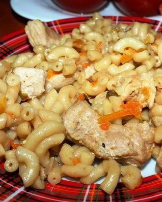 Плов из макарон