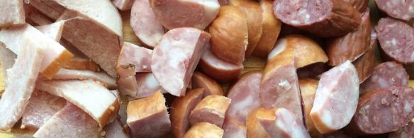 плов на шкварках с копченостями