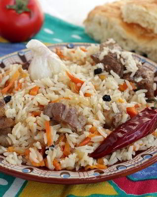 Плов с бараньими ребрами