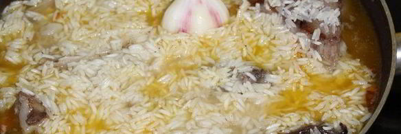 плов с бараньими ребрами