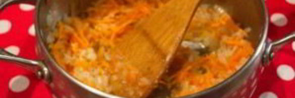 плов с белыми грибами