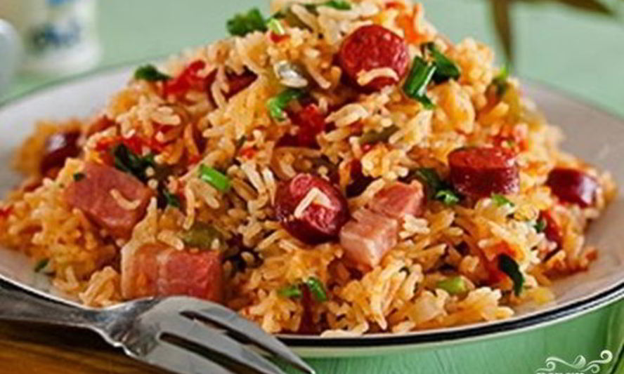 Рецепт плова с говядиной и копченостями