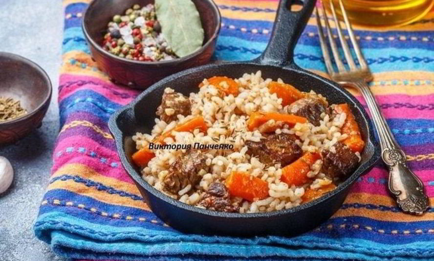 Рецепт плова с говядиной и рисом девзира