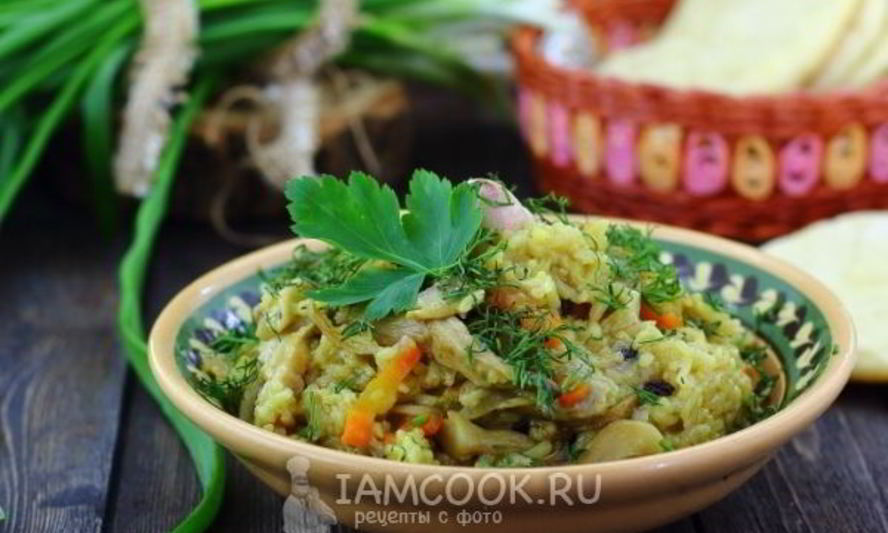 Рецепт плова с грибами в мультиварке