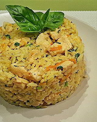 Плов с куриным филе