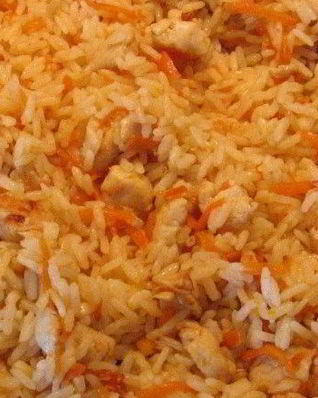 Плов с курицей в кастрюле