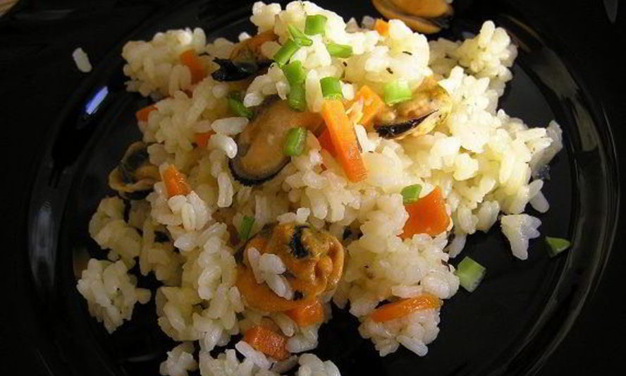 Рецепт плова с мидиями и шалфеем