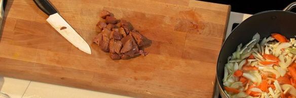 плов с телячьими потрохами