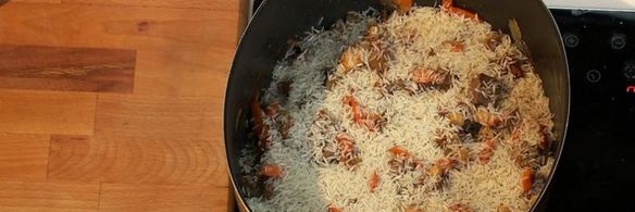 плов с телячьими потрохами