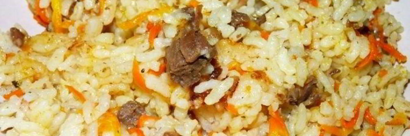 Плов с тушенкой в мультиварке