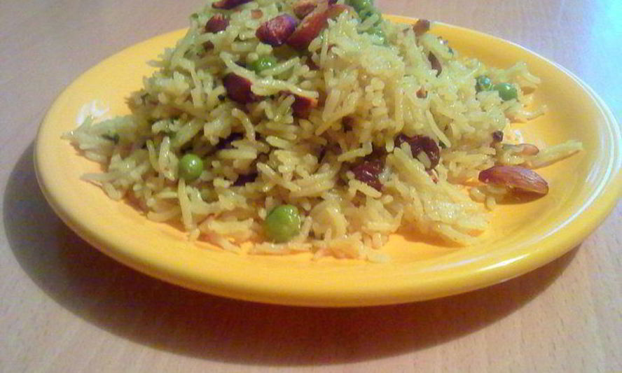 Рецепт плова с зеленым горошком