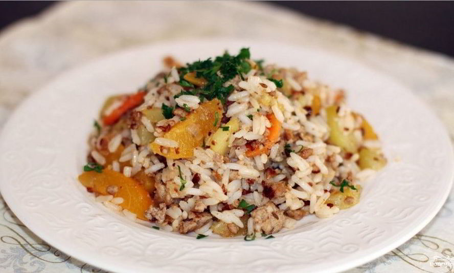 Рецепт плова со свининой по-тайски