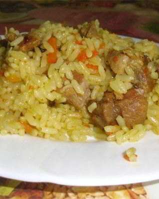 Плов узбекский из баранины