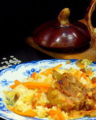 Плов в горшке