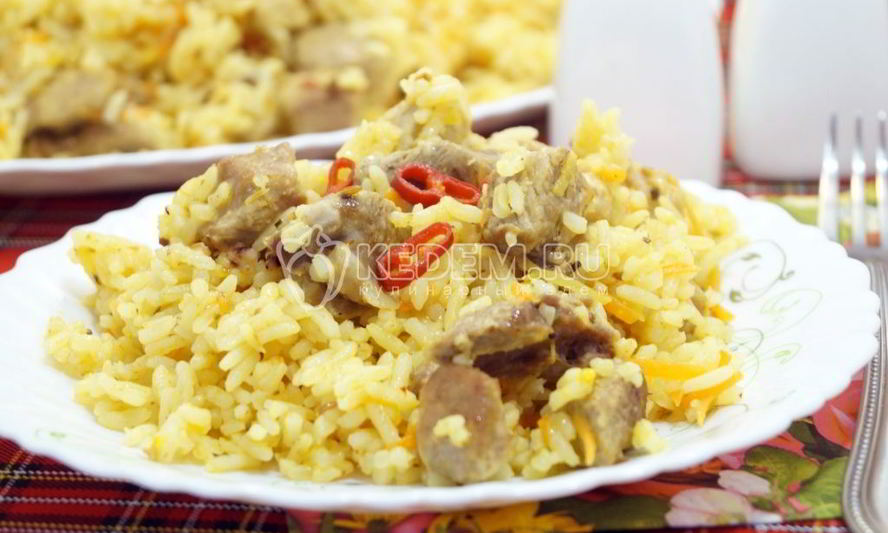 Рецепт плова в мультиварке со свининой