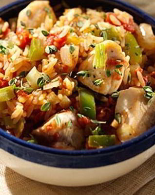 Пряная джамбалайя из курицы