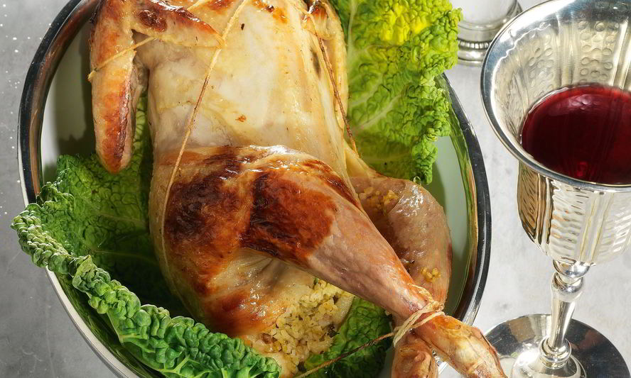 Рецепт цесарки с пряным пилавом из киноа