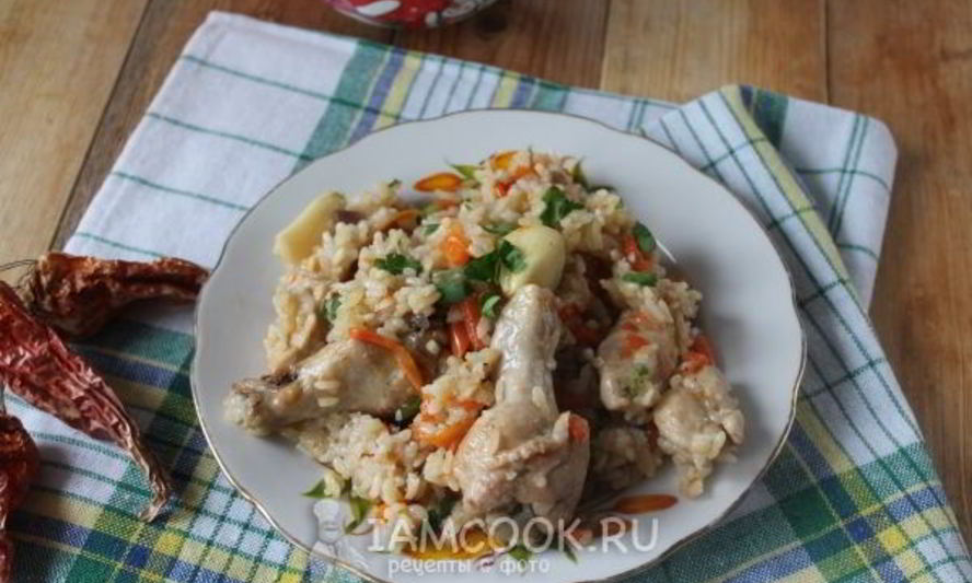 Рецепт узбекского плова с курицей